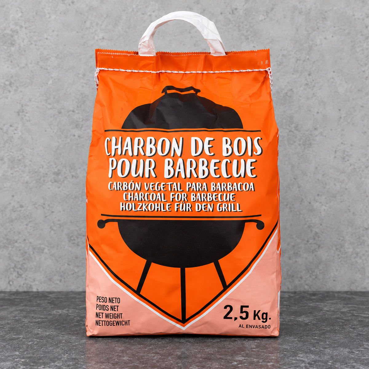 Sacs de charbon de bois pour barbecue 2,5 kg boucherie, épicerie