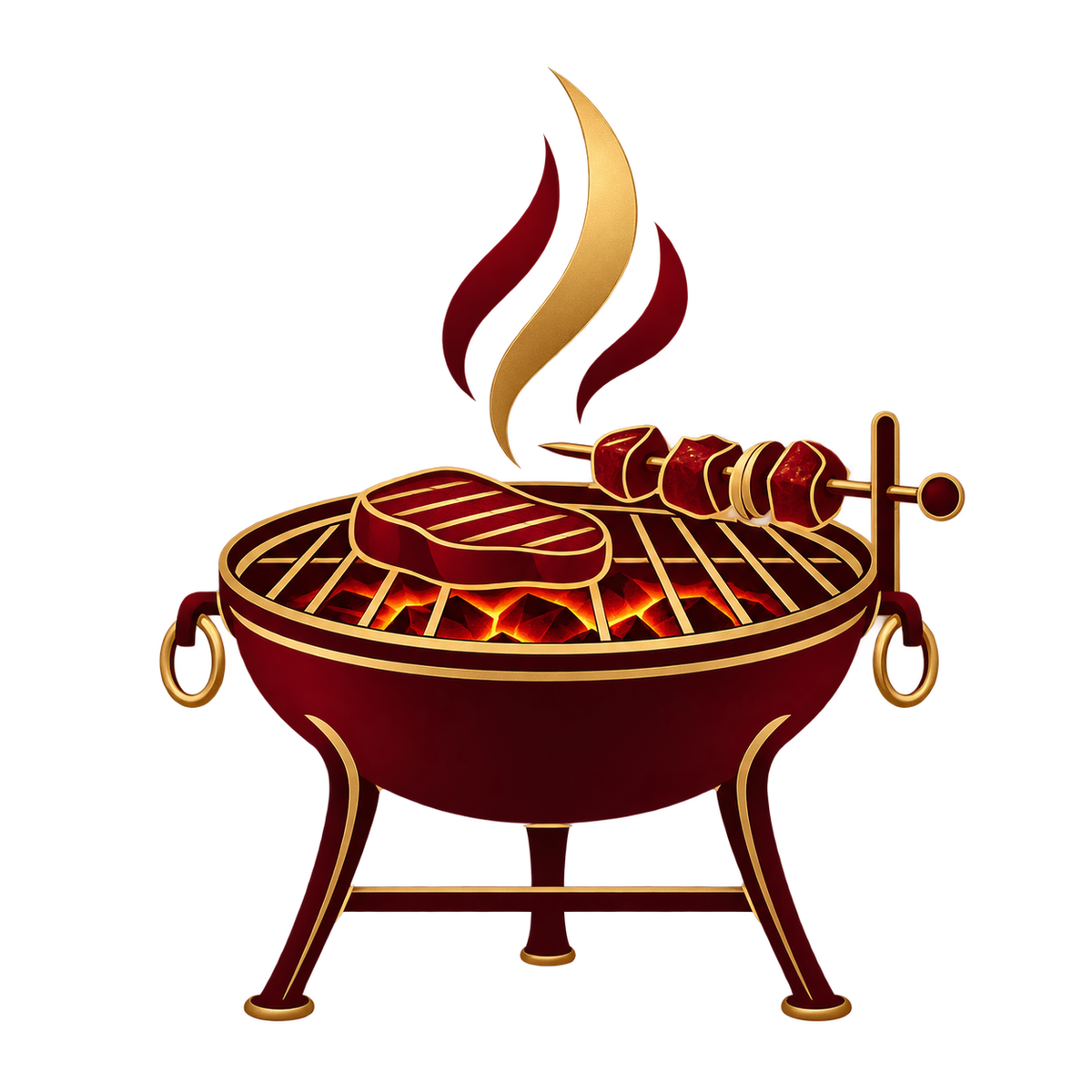 Icône barbecue pour restauration professionnelle