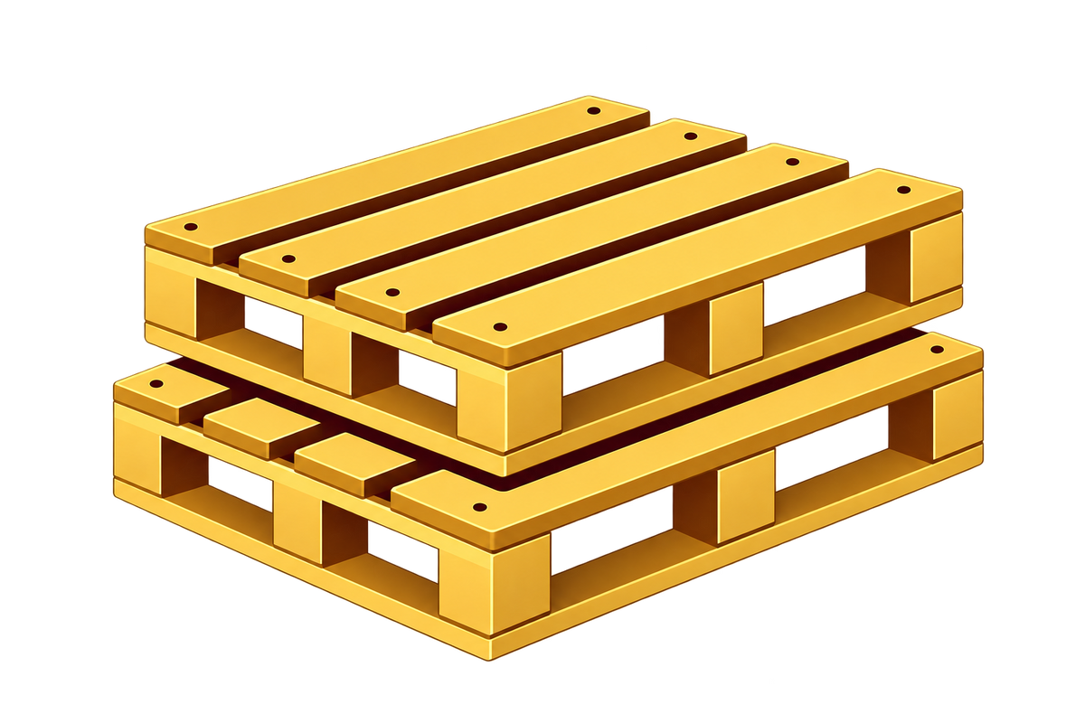 Icône de palettes pour illustrer l’approvisionnement en charbon de bois par palette pour professionnels